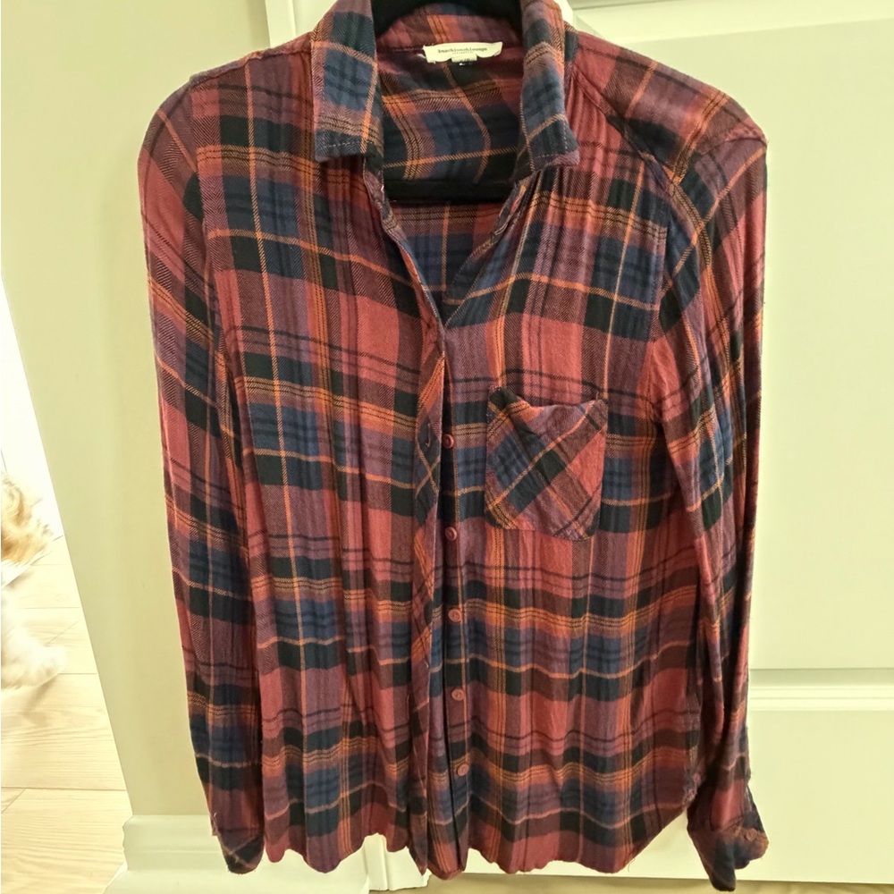 beachlunchlounge lightweight button down flannel